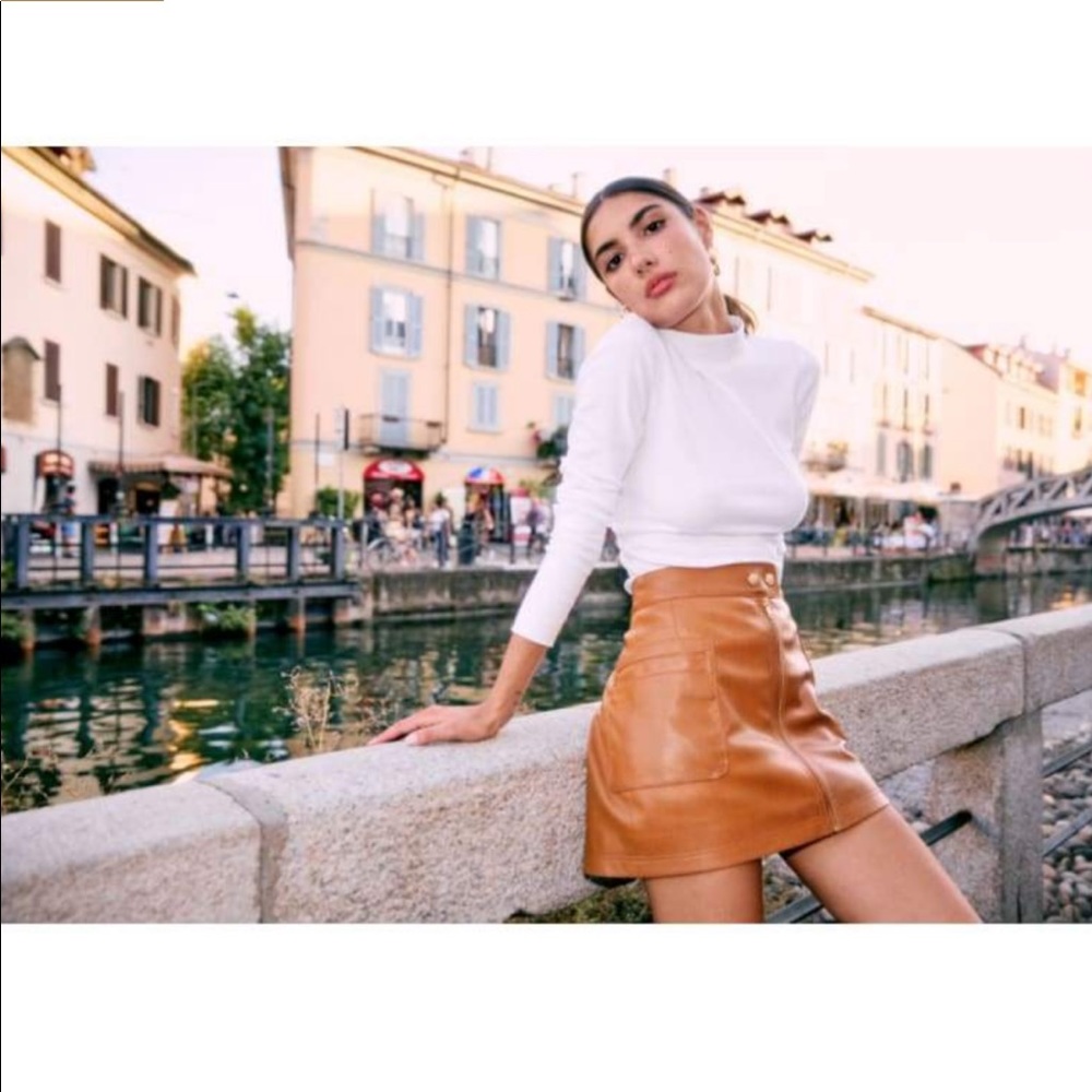 Free People High Waisted Vegan Pocket Skirt - Picture 1 of 6